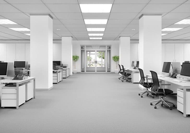 Commercial office decorating project completed by Bilal Painting & Decorating UK